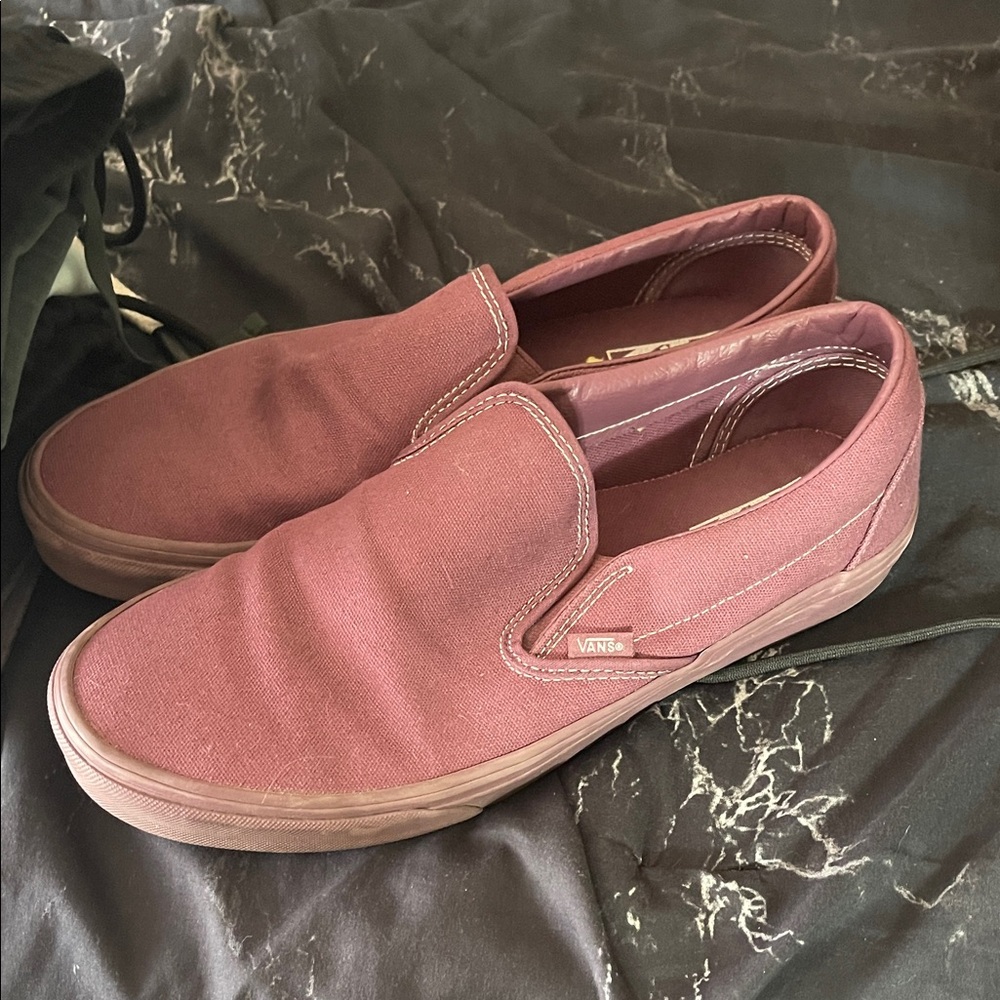 Vans Men's Slip-On Shoes - Maroon